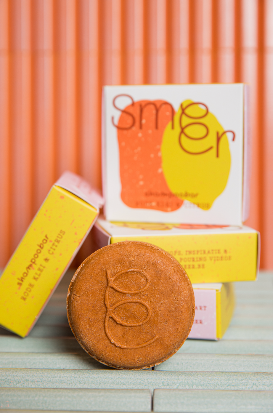 shampoobar rode klei & citrus